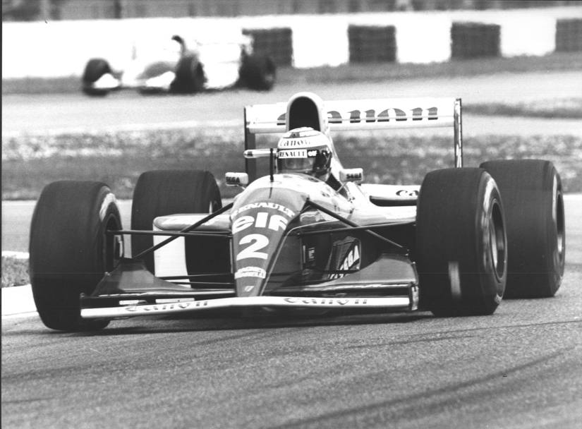 Monza, Gp d&#39;Italia 1993 con la Williams: Alain Prost alla curva Ascari (Ansa)